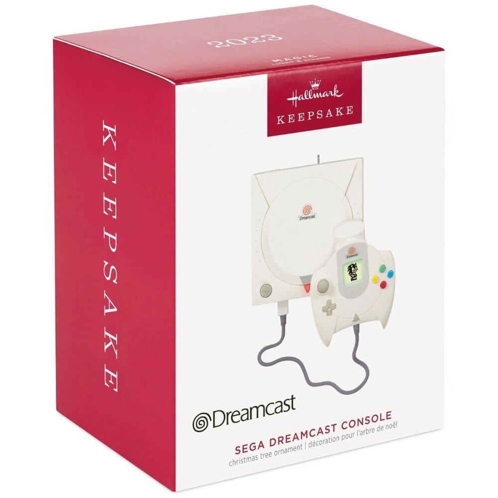 New! Sega Dreamcast Console Hallmark Keepsake Ornament 2023 +Light & Sonic Music